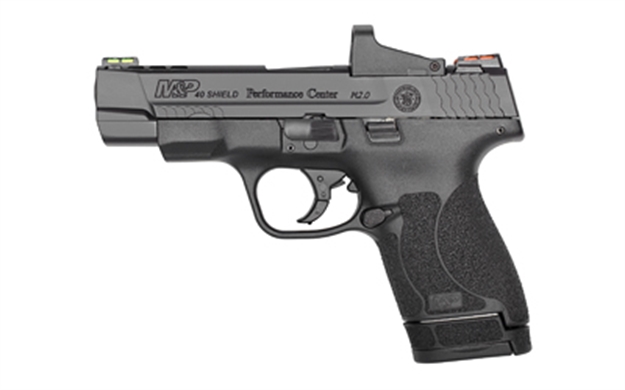 Picture of Smith & Wesson M&P Shield M2.0 Semi-Auto Pistol, 40 S&W, 4" Ported Bbl, Or, Pc, 7+1 & 6+1 Rnd, F.O. Sights, Red Dot Sight, Clean Kit 11798 022188874396