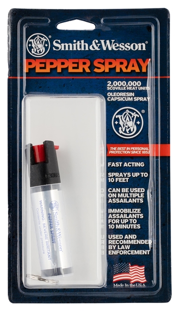 Picture of  S&W Pepper Spray 1251 Pepper Spray  OC Pepper Range 10 FT 0.75 OZ Clear Includes Keycap