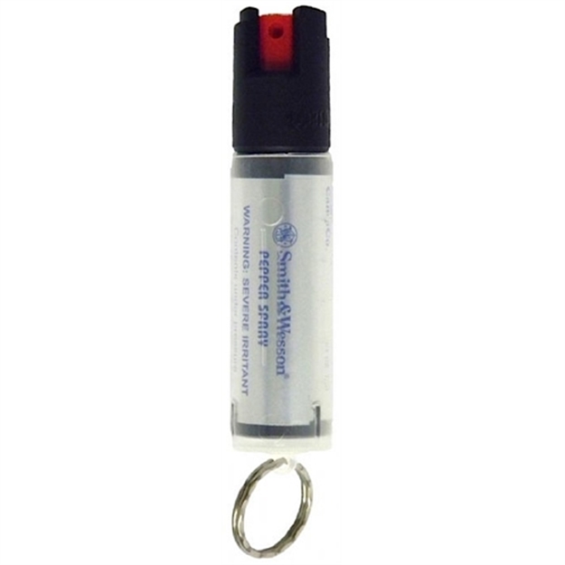 Picture of  S&W Pepper Spray 1251 Pepper Spray  OC Pepper Range 10 FT 0.75 OZ Clear Includes Keycap 024718912516