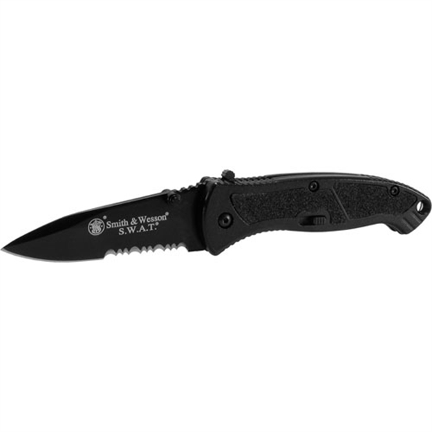 Picture of S&W Swatbs Assisted 2.5 IN Black Combo Blade Aluminum Handle