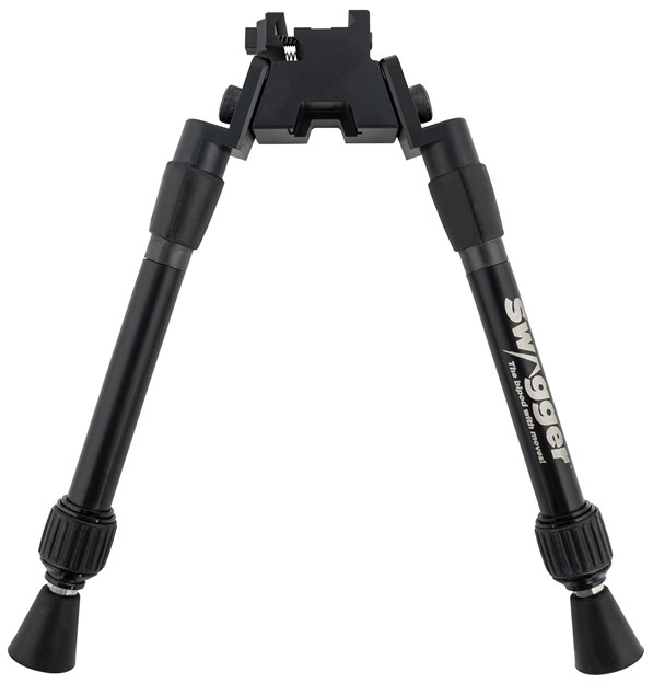 Picture of Swagger Swagbpsea12 Sea12 Extreme Angle Bipod With Black Finish, Picatinny Attachment & 9-12" Vertical Adjustment SWAG-BP-SEA12 857925007245
