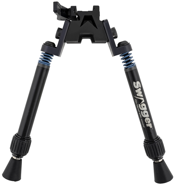 Picture of Swagger Swagbpsfr10 Sfr10 Flex TO Rigid QD Bipod With Black Finish, Picatinny Attachment & 6-10.50" Vertical Adjustment SWAG-BP-SFR10
