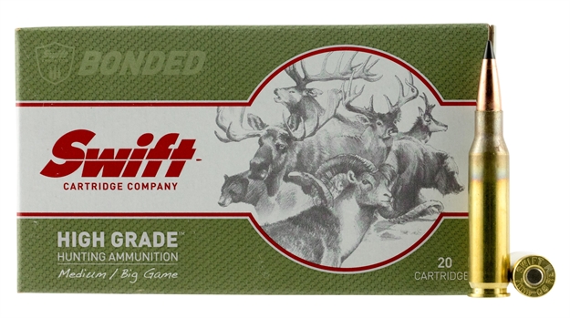 Picture of Swift 10112 Medium/Big Game Scirocco II 7Mm-08 Remington 150 GR Spitzer Boat Tail 20 Bx/ 10 CS