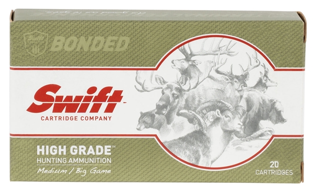 Picture of Swift 10113 Medium/Big Game A-Frame 7Mm-08 Remington 160 GR Semi Spitzer 20 Bx/ 10 CS