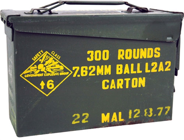 Picture of Syarikat Malaysia Ammo .308 Winchester 146Gr. Fmj 300Rd Ammo Can