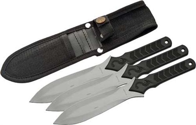 Picture of Szco Rite Edge Rite Edge 10" Dragon Throwing Knife 3Pc Set W/Shth 210711 801608007114