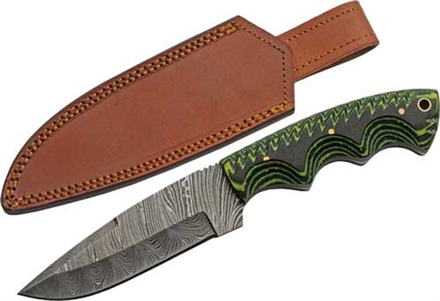 Picture of Szco Rite Edge Rite Edge 5" Tree Ridge Micarta Damascus CP W/Sheath DM1309 801608113099