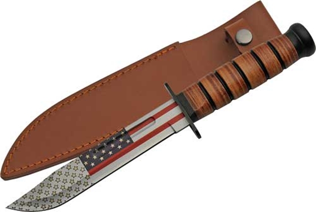 Picture of Szco Rite Edge Rite Edge 7" Flag Combat Fighter 12" Oal W/Sheath 211461 801608014617