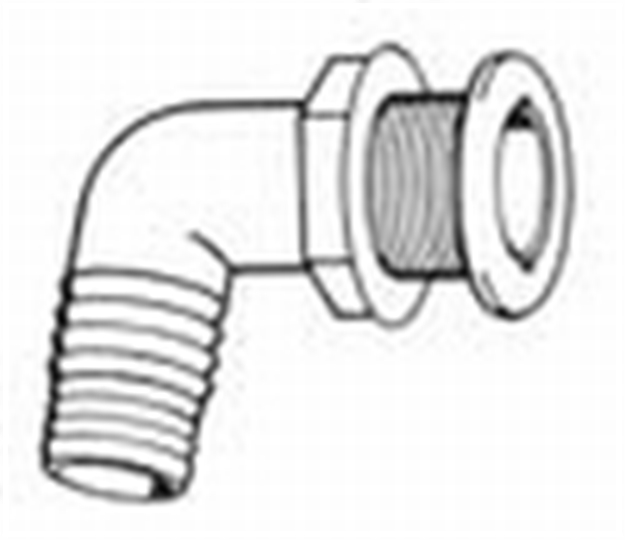 Picture of T. H. Marine Conn Thruhul 90 BK