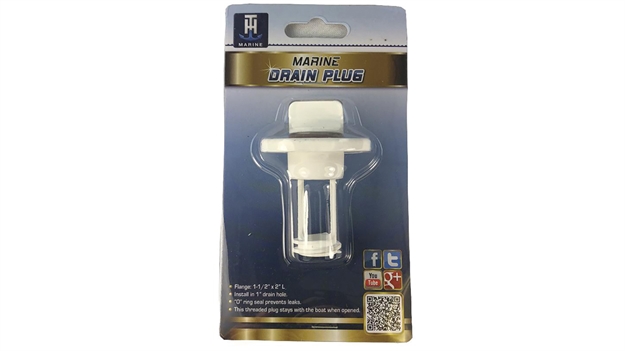 Picture of T. H. Marine Drn Plug Wht