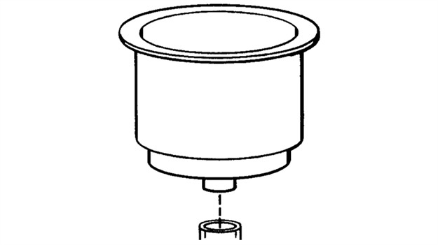 Picture of T. H. Marine Hldr Cup Wht LG Lch-1Ws-Dp