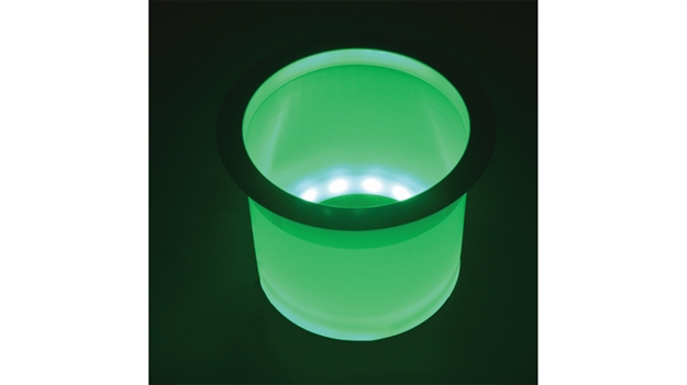 Picture of T. H. Marine Led Cup Holdr W/Ss Rim Grn