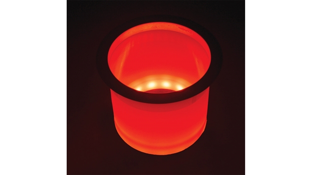 Picture of T. H. Marine Led Cup Holdr W/Ss Rim Red