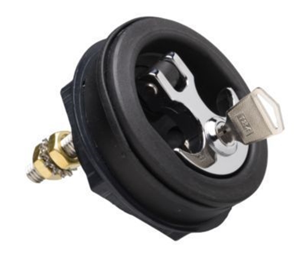 Picture of T. H. Marine Lock Handle Lid Blk/Chrome