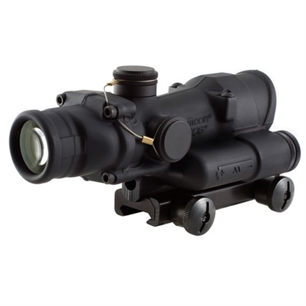 Picture of Trijicon 100190 Acog  Black Hardcoat Anodized 4X 32Mm Led Illuminated Red Crosshair .223/5.56 Bdc Reticle TA02