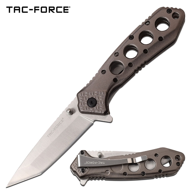 Picture of Tac-Force Assisted 3.25 IN Blade Gray Aluminum Handle