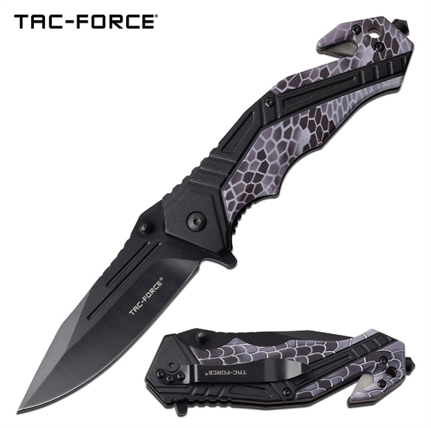 Picture of Tac-Force Assisted 3.5 IN Blade Black Camo Aluminum Handle