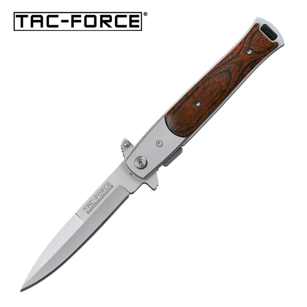 Picture of Tac-Force Assisted 3.5 IN Blade Dark Pakkawood Handle