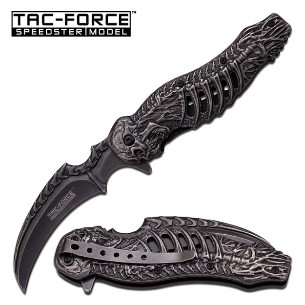 Picture of Tac-Force Assisted 3.5 IN Blade Stonewash Stainless Handle