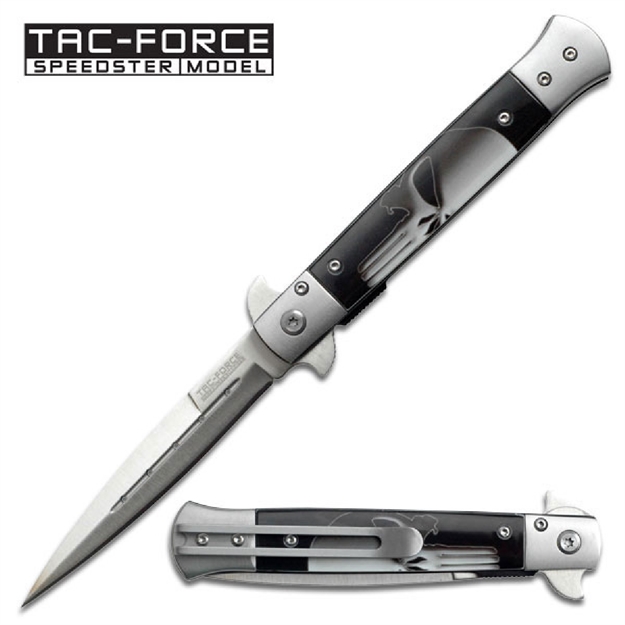 Picture of Tac-Force Assisted 3.75 IN Blade Skull Aluminum Handle