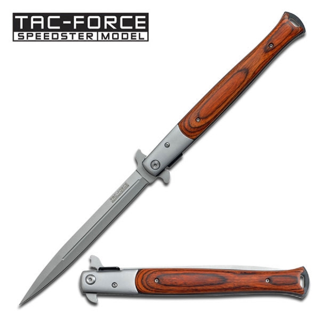 Picture of Tac-Force Assisted 5.5 IN Blade Red Pakkawood Handle
