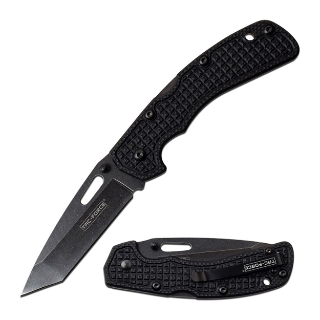 Picture of Tac-Force Manual Folder 3.25In Blade 7.75In Overall - Black