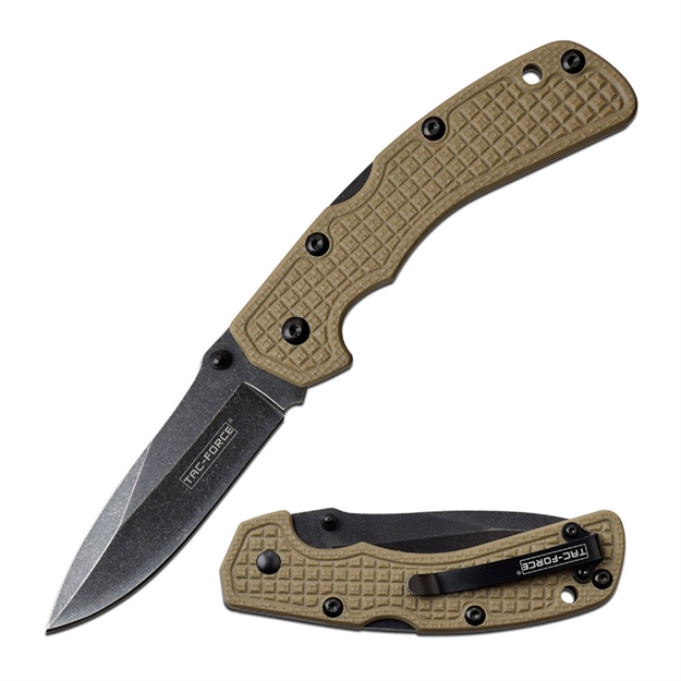 Picture of Tac-Force Manual Folder 3.25In Blade 7.75In Overall - Tan