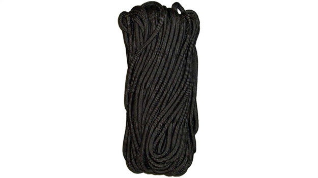 Picture of  Tacshield 03000 550 Cord  Black Paracord 50' Long