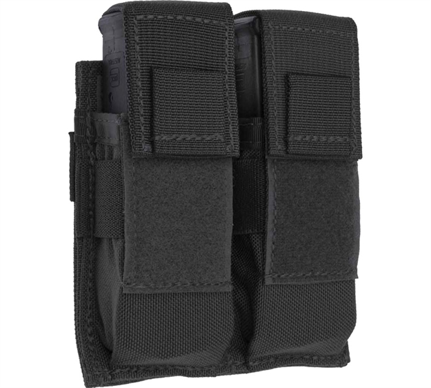 Picture of  Tacshield T3602bk Universal Double Pistol Mag Pouch Black 1000D Nylon 843119030458