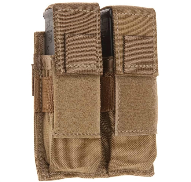 Picture of  Tacshield T3602cy Universal Double Pistol Double Coyote 1000D Nylon Molle