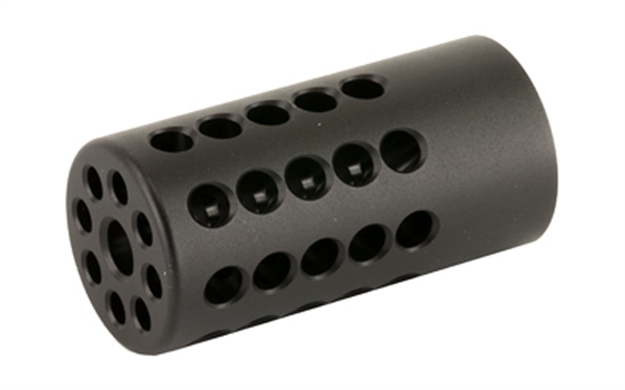 Picture of Tactical Solutions Plcmpmb Pac-Lite Compensator Black Matte Aluminum With 1/2"-28 Tpi Threads For 22 LR Ruger Mark I, Iii, Iv, II PLCMP-02