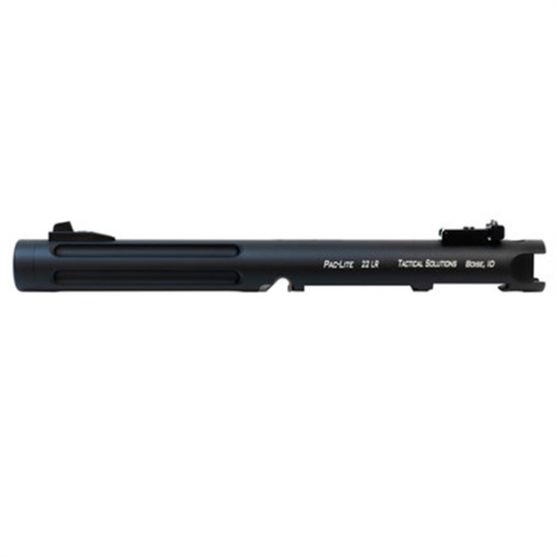 Picture of  Tactical Solutions Pliv6tembrf Pac-Lite Barrel & Receiver 22 LR 6" Fluted Threaded Black Anodized Chrome Moly Steel, Fits Ruger 22/45/Mark Iv/Mark Ii/Mark IV 22/45