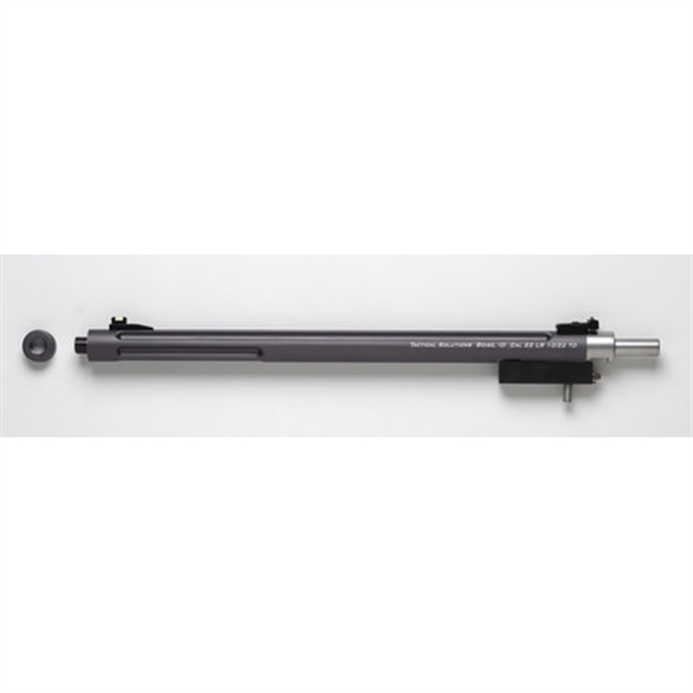 Picture of Tactical Solutions 1022Tdgmg X-Ring Barrel 22 LR 16.50" Gunmetal Gray Finish  Aluminum Material Bull With Fluting, Threading & Sights For Ruger 10/22 Takedown 1022TD-GMG