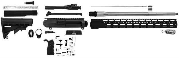 Picture of Tacfire  Ar10  308 Win Rifle Build Kit With Lower Parts Kit 20" Stainless Steel Barrel