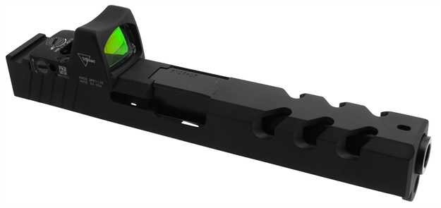 Picture of Tacfire Glk17kit Glock 17 Slide Compatible  416R Stainless Steel Cerakote Graphite Black With 4.50" Barrel