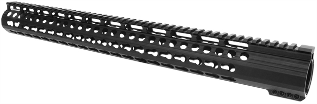 Picture of Tacfire Hg02308m1925 Ar-10 Ultra Slim Handguard With M-Lok Aluminum Black Hard Coat Anodized 19.5"