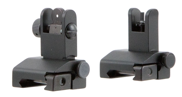 Picture of  Tacfire Is002 Pop UP Iron Sights/Spring Loaded  Black Anodized Flip UP For Ar-Platform