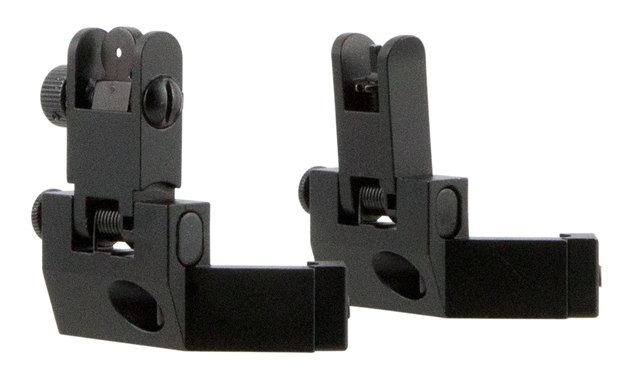 Picture of  Tacfire Is003 45 Degree Flip UP Iron Sight/Springloaded  Black Anodized Front And Rear For Ar-Platform