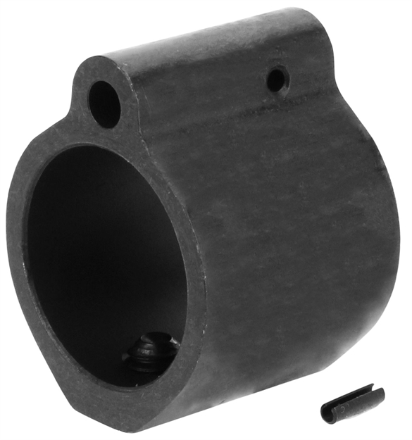 Picture of Tacfire Mar001sbb Low Profile  Gas Block 0.936" Diameter Bull Barrel 5.56/223 & 308 Black Hardcoat Anodized Aluminum