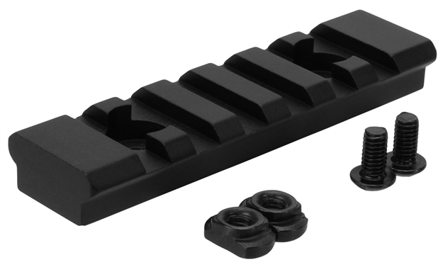 Picture of  Tacfire Mar105m M-Lok Accessory Picatinny Section Rail 3 Inch 7 Slots  Black Anodized 811261027169