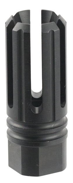 Picture of  Tacfire Mz10053bn 6 Prong Flash Hider Black Nitride Steel With 5/8"-24 Tpi Threads, 2.22" Oal & 0.87" Diameter For 308 Win Ar-10