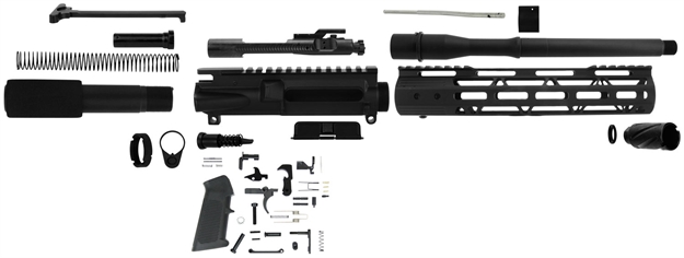 Picture of Tacfire Pk300lpk10 AR  300 Blackout Pistol Build Kit With Lower Parts Kit 10.5" Black Parkerized Barrel