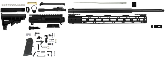 Picture of Tacfire Rk223lpk20 AR  223 Wydle Rifle Build Kit With Lower Parts Kit 20" HB Black Nitride Barrel