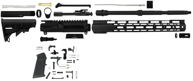 Picture of Tacfire Rk556lpk AR  5.56 Nato Rifle Build Kit With Lower Parts Kit 16" Black Parkerized Barrel