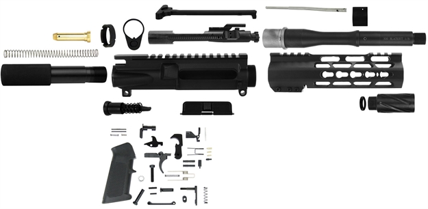 Picture of  Tacfire Sspk300lpk7k Ar-15 Pistol Build Kit Keymod 300 Blackout Black Steel 745559515963