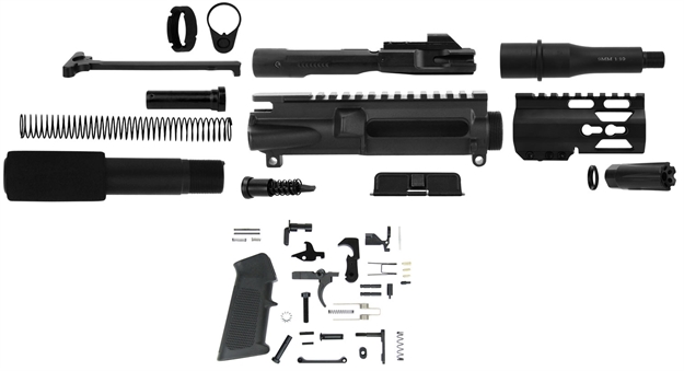 Picture of  Tacfire Sspk9mmlpk4k AR Build Kit Keymod 9Mm Luger Black Steel 745559515949