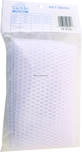 Picture of Tackle Factory Fisherman's Net Bag 18X24 White 1/4" Mesh