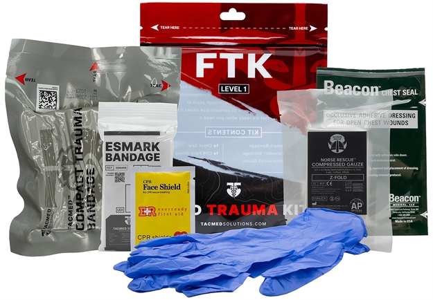 Picture of  Tacmed Solutions 800115 Trauma Kit Level 1 Field 611401600869