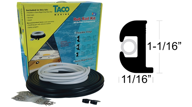 Picture of Taco Metals Black/White Rub Rail Kit