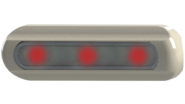 Picture of Taco Metals Flat Mnt Led Deck Lit Red